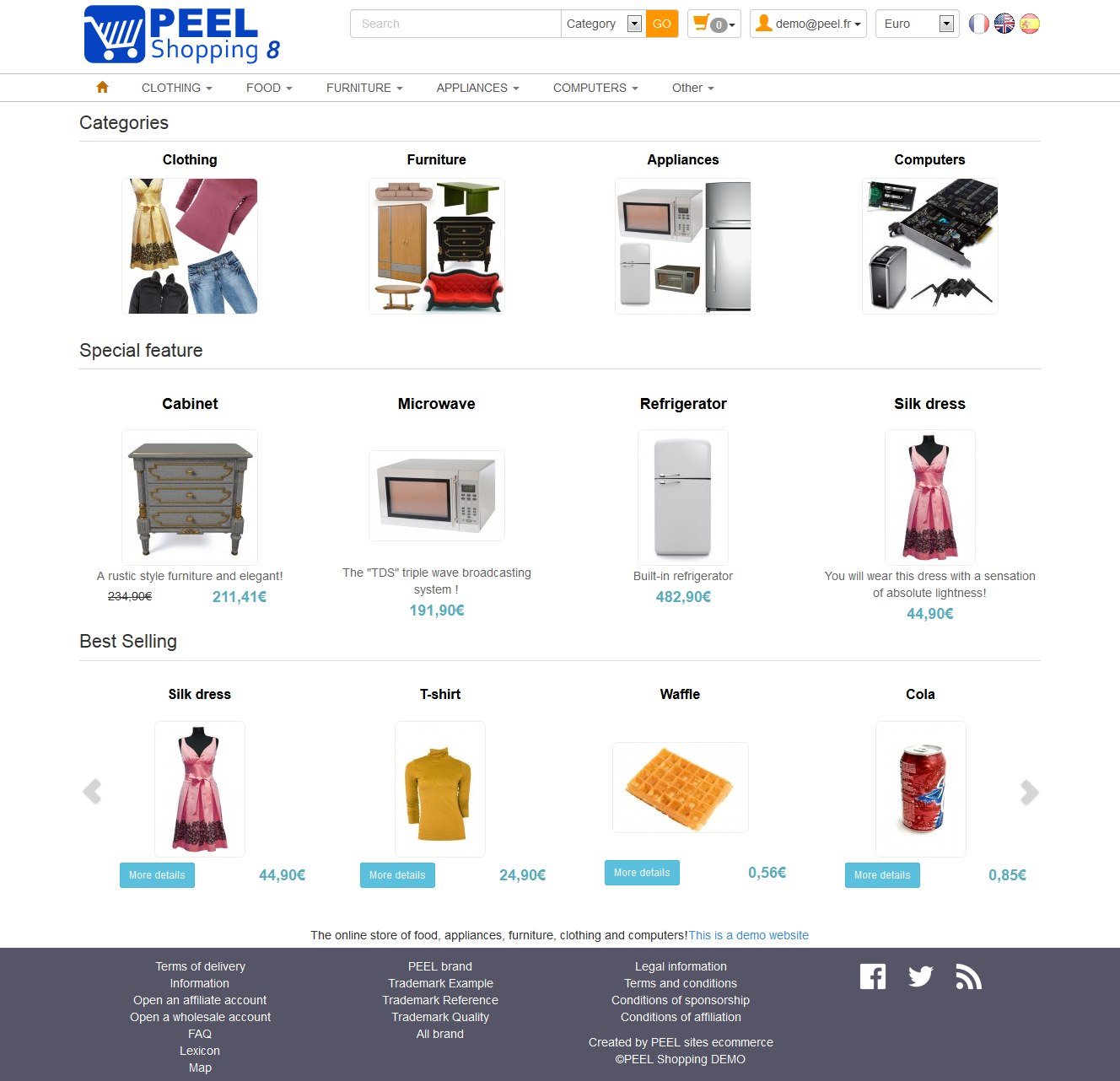 Homepage PEEL 8